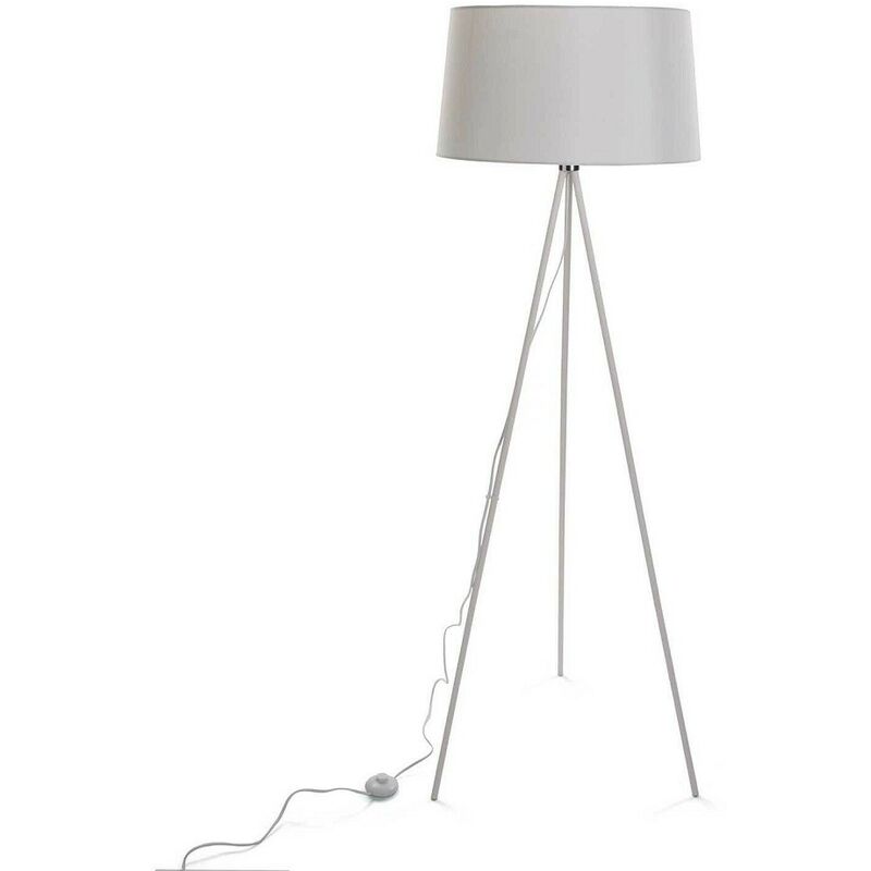 foto del prodotto cosedacasa lampada da terra bianca 48x48x155 in metallo design living arredo