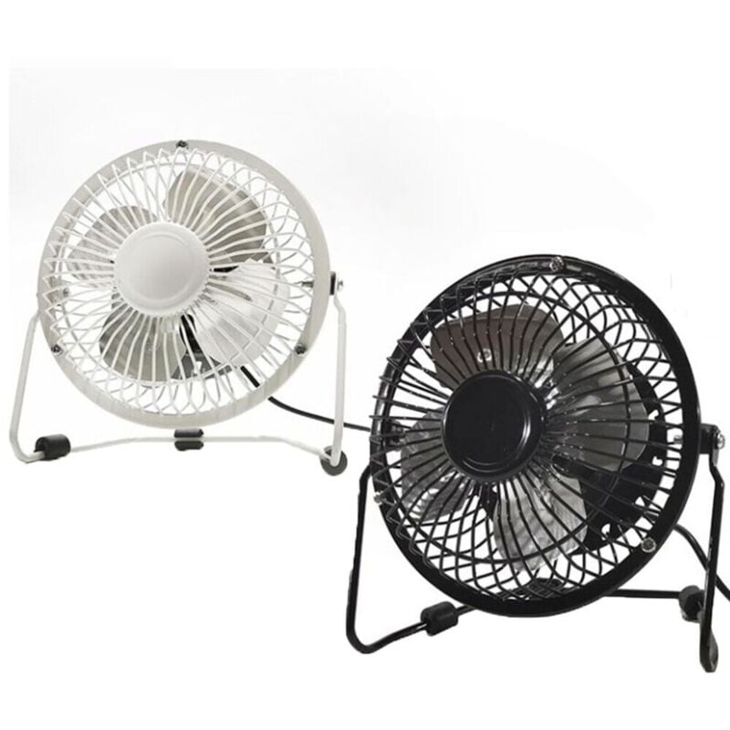 foto del prodotto cosedacasa mini ventilatore da scrivania tavolo alimentazione usb per pc computer portatile colori bianco