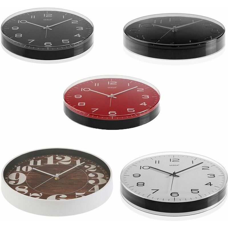 foto del prodotto cosedacasa orologio da appendere parete muro cucina casa bianco legno rosso nero grigio new molto belli dallo stile moderno o vintage decoro 