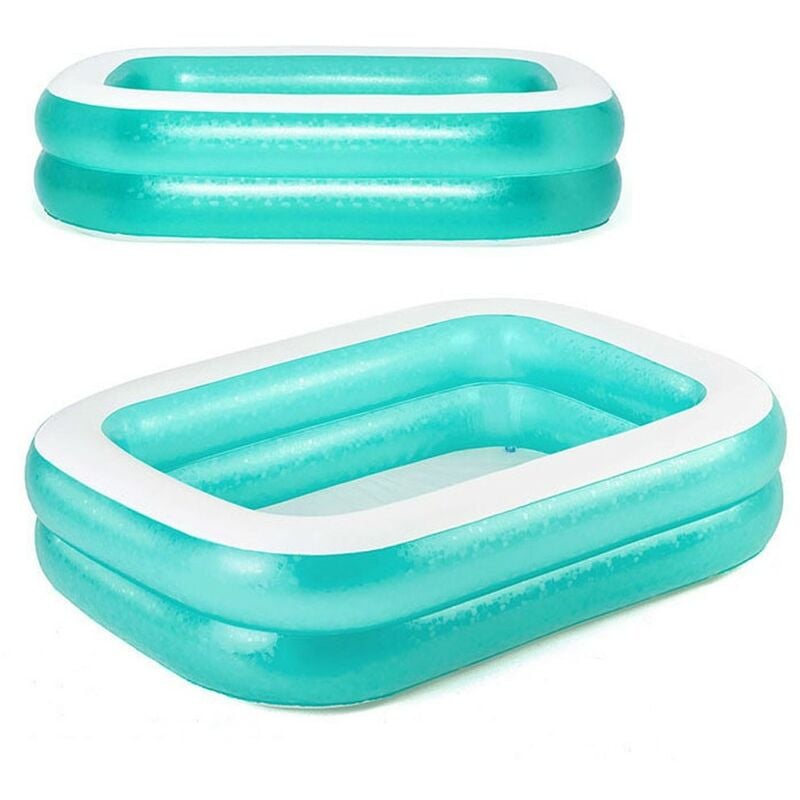 foto del prodotto cosedacasa piscina gonfiabile ad anelli per famiglia fuoriterra da giardino mare spiaggia relax 201cm