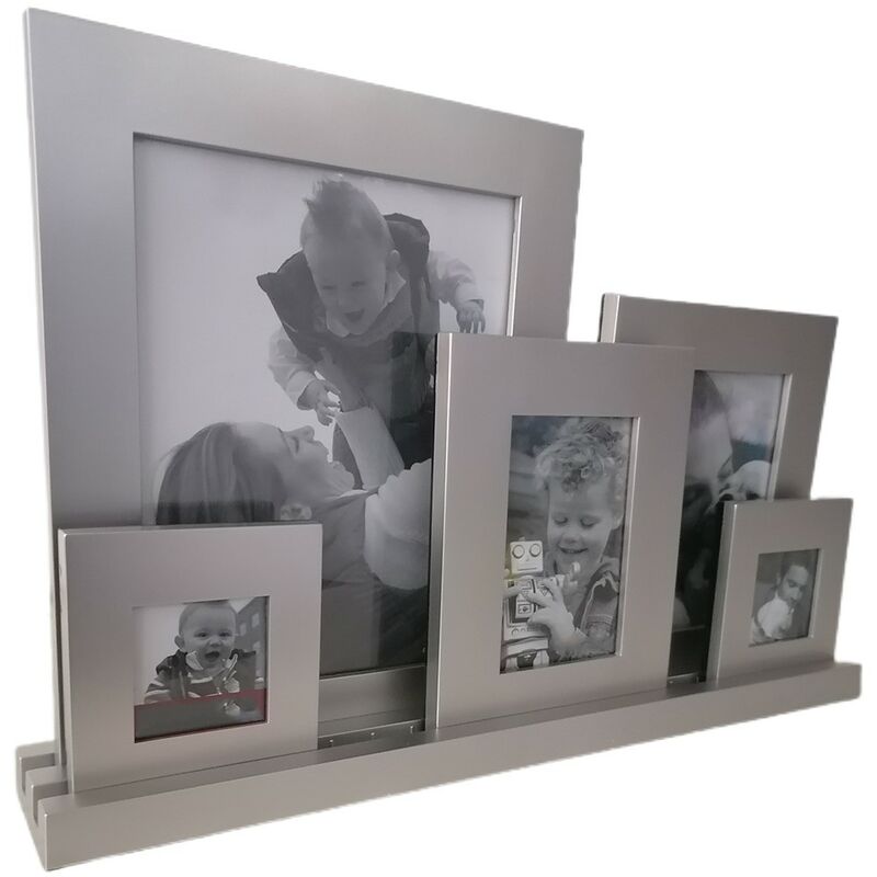 foto del prodotto cosedacasa porta foto da tavolo album cornice in pvc per 5 ritratti collage moderno vintage bellissimo e particolare