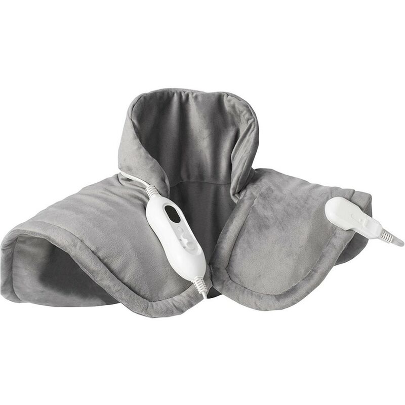 foto del prodotto cosedacasa scalda collo spalle elettrico caldo 10 minuti scaldamuscoli ricaricabile grigio ideale per cervicale rilassa muscoli