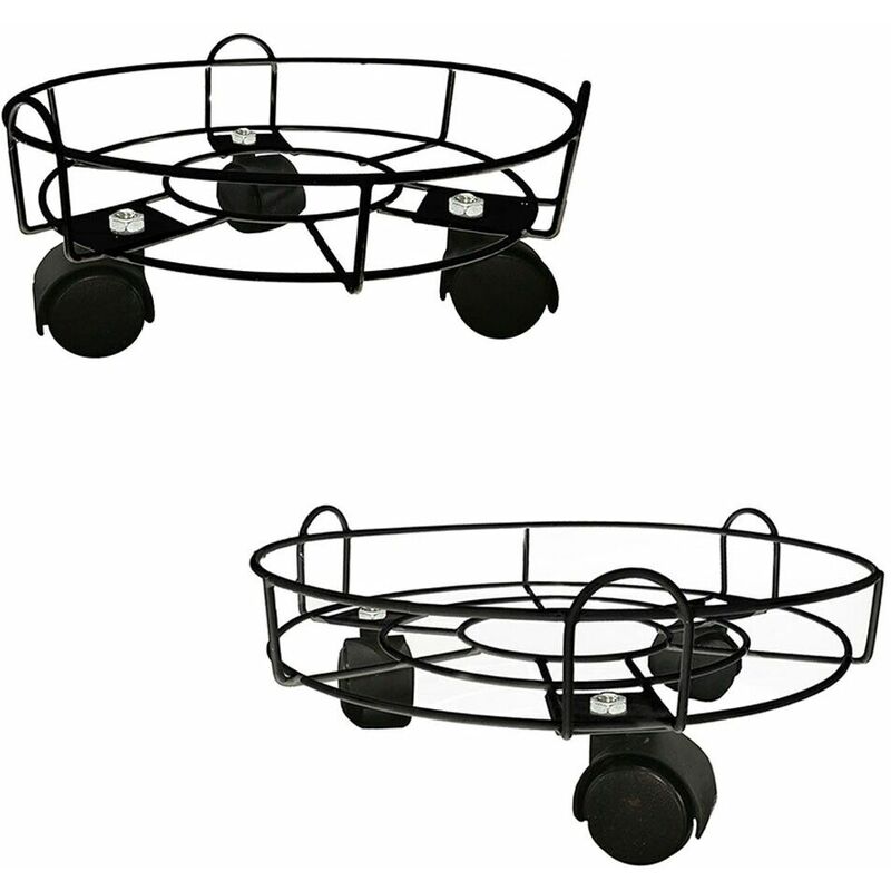 foto del prodotto cosedacasa sottovaso con ruote rotelle carrellino porta vaso per piante da balcone giardino terrazza facilita gli spostamenti misura grande