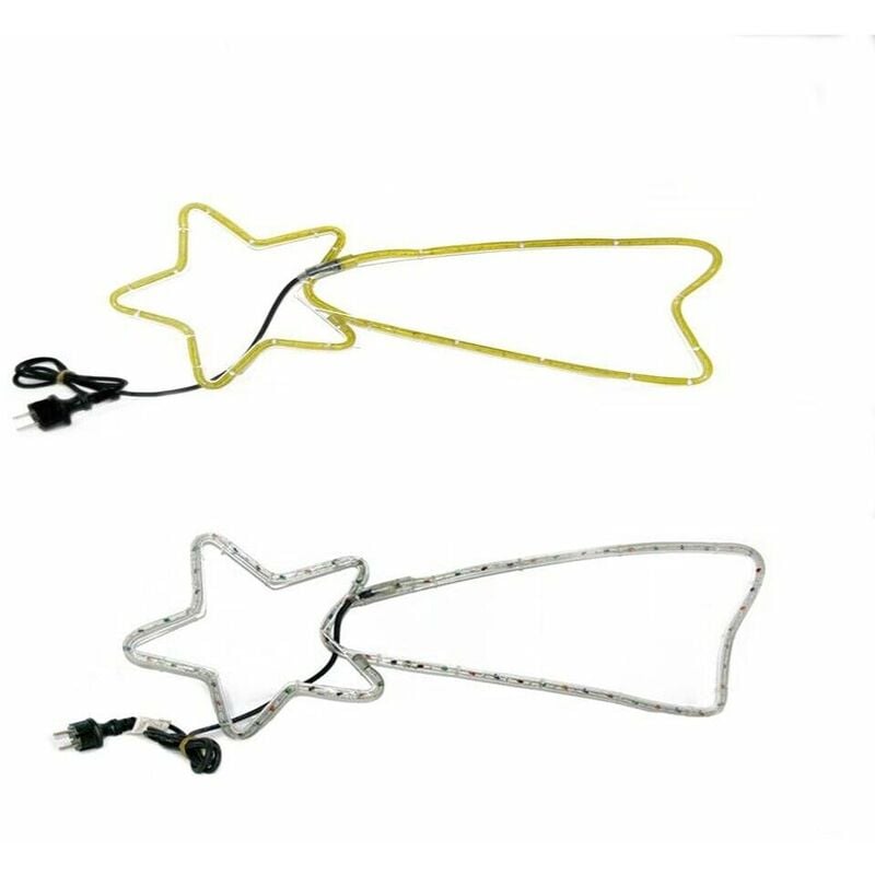 foto del prodotto cosedacasa stella cometa luci multicolor gialla calda addobbi di natale decorazioni esterno colorigenerali giallo
