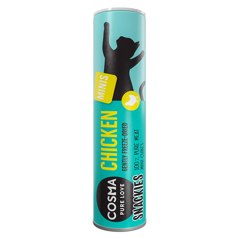 foto del prodotto cosma snackies minis snack per gatti pollo 26 g