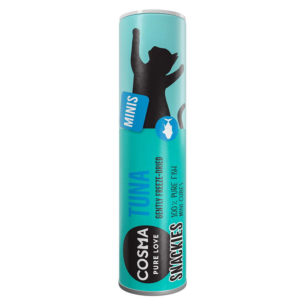 foto del prodotto cosma snackies minis snack per gatti tonno 25 g
