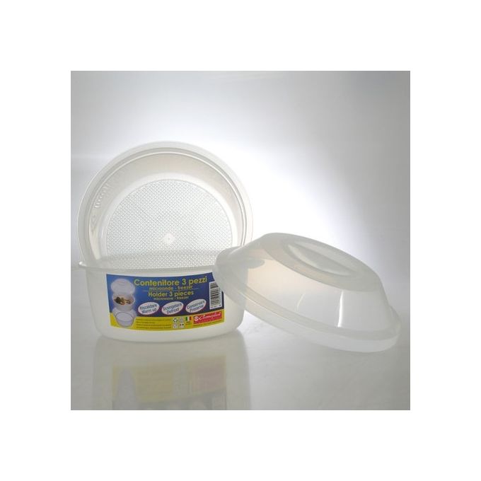 foto del prodotto cosmoplast contenitore alimenti adatto a microonde e freezer 3 pezzi