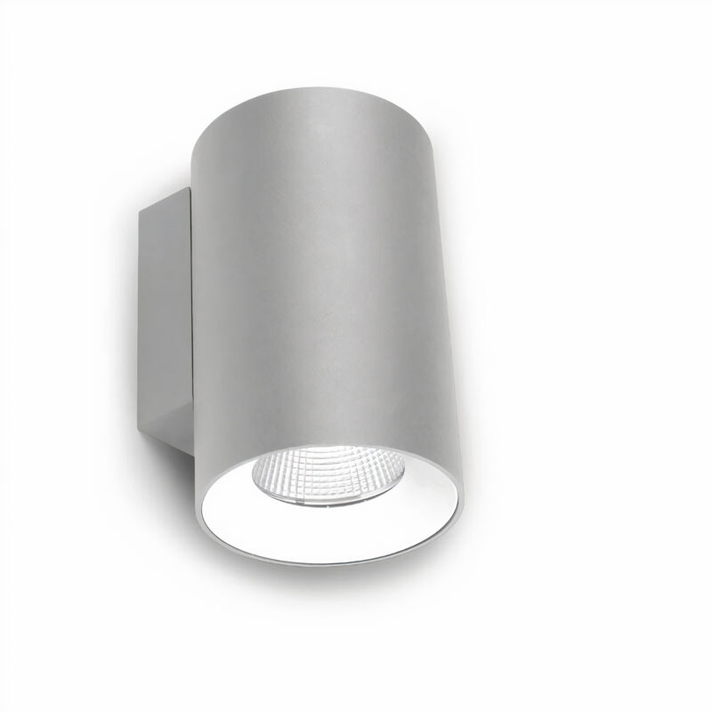 foto del prodotto cosmos aplique exterior led para terraza y jard n. l mpara de pared 11cm de di metro. led 26.1w blanco c lido color gris