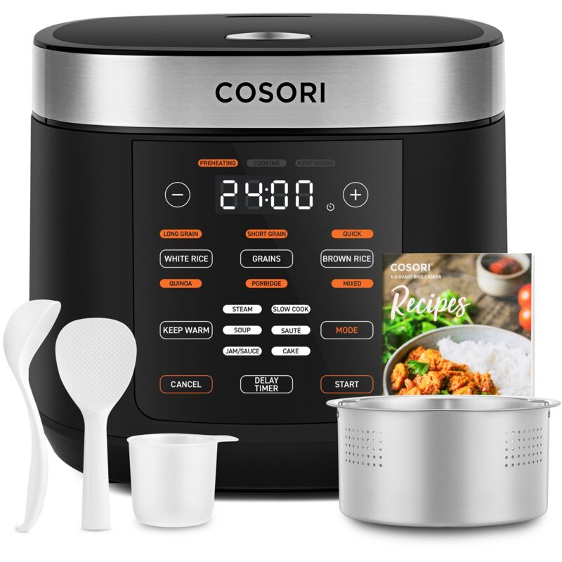 foto del prodotto cosori cuociriso a vapore modello multi cooker 5 litri