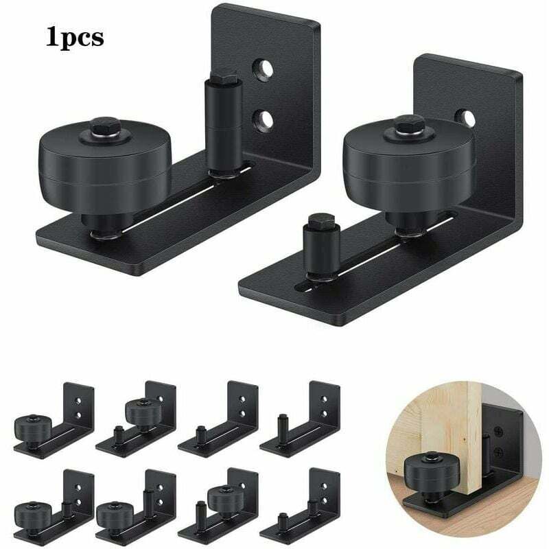 foto del prodotto costjj - guida a rulli pezzo per sistema di porte scorrevoli, guida a pavimento per porte scorrevoli, guida a rulli a pavimento regolabile con viti,