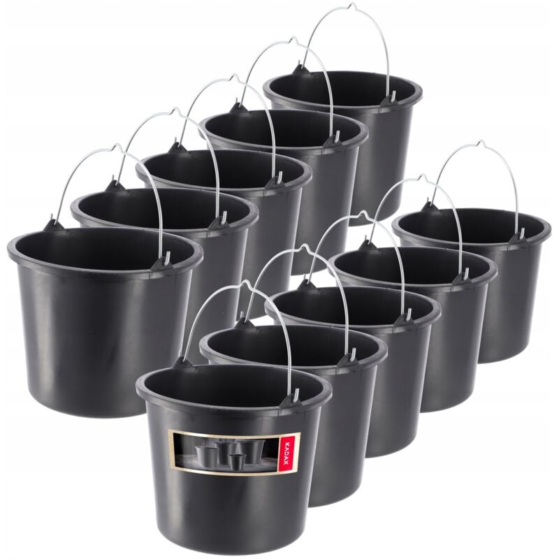 foto del prodotto costruzione in plastica secchio da costruzione 5l 10 pz kadax