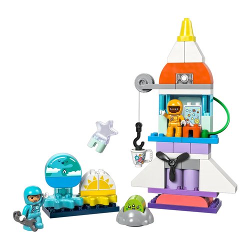 foto del prodotto costruzioni lego 10422 duplo town avventura dello space shuttle 3 in 1
