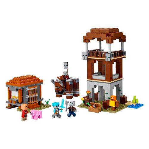 foto del prodotto costruzioni lego 21278 minecraft l avamposto del saccheggiatore e pred