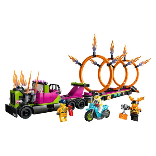 foto del prodotto costruzioni lego city stunt truck sfida anello di fuoco