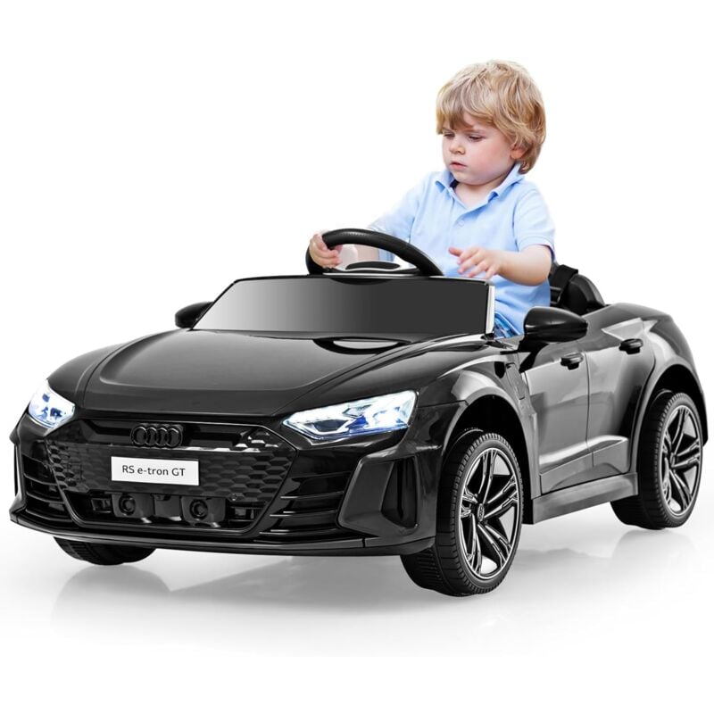 foto del prodotto costway 12v audi rs e tron gt macchina elettrica per bambini, auto elettrica con telecomando luci led e musica, 3 5 km h, regalo per bambini 37 95