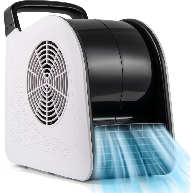 foto del prodotto costway 130w ventilatore ad alta velocit , ventilatore essiccatore con 3 velocit e testa pivotante a 185 per asciugatura, raffreddamento e