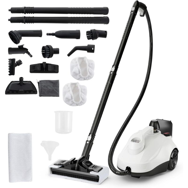 foto del prodotto costway 2000w pulitore a vapore, vaporizzatore portatile con serbatoio 1,8l, er uso domestico con accessori, macchina per pulizia su pavimenti