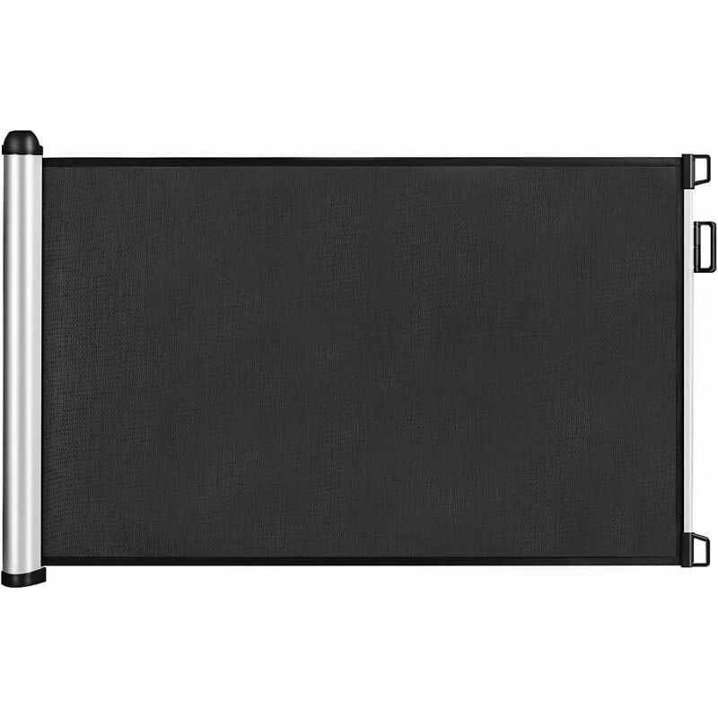 foto del prodotto costway barriera di protezione avvolgibile da scale e porte, per bambini ed animali, estensibile fino a 130cm argento 
