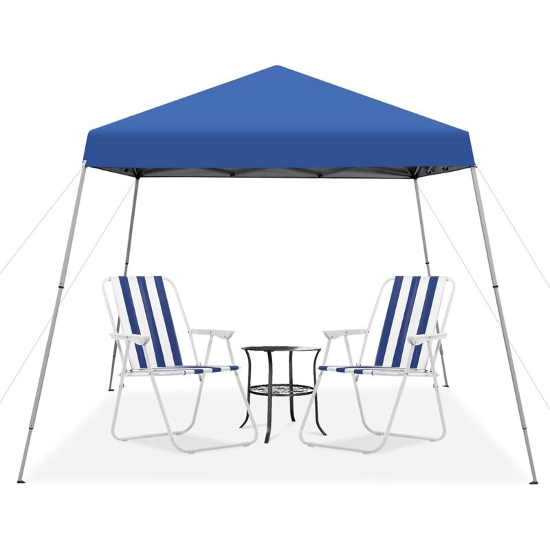 foto del prodotto costway gazebo pieghevole da giardino 3 x 3 m, impermeabile, altezza regolabile, gazebo da esterno con borsa di trasporto, per spiaggia, campeggio,