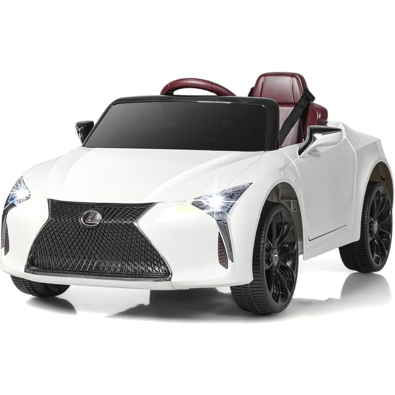 foto del prodotto costway lexus auto elettrica per bambini, macchina elettrica cavalcabile con telecomando luci led luminose musica e storie, 3 5 km h, per bambini