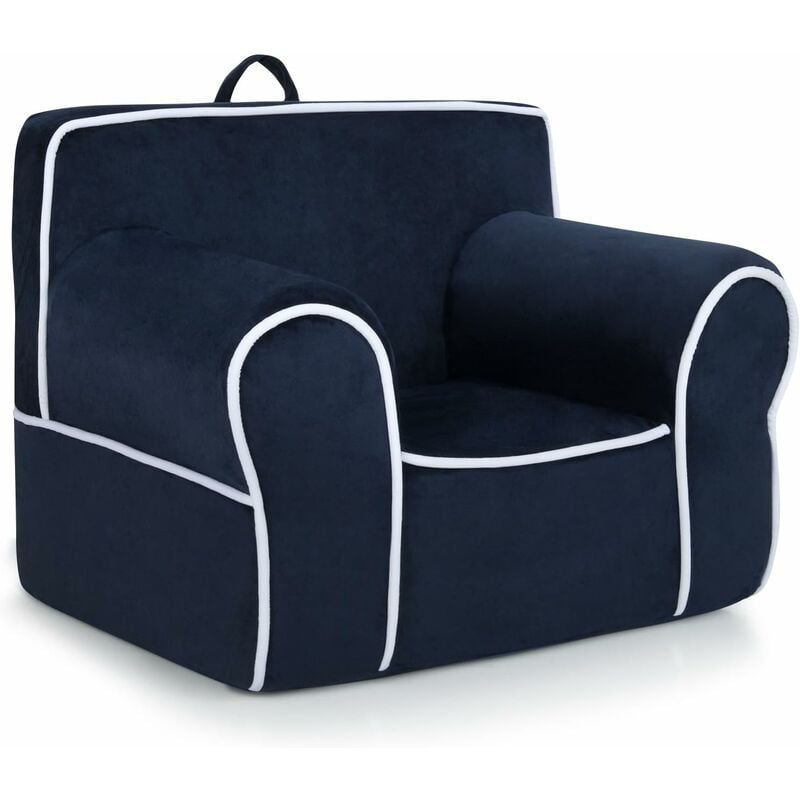 foto del prodotto costway poltrona per bambini sfoderabile, divano per bambini in schiuma sfoderabile, poltroncina imbottita da cameretta e asilo, regalo per bambini
