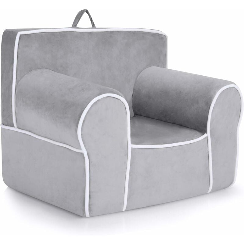 foto del prodotto costway poltrona per bambini sfoderabile, divano per bambini in schiuma sfoderabile, poltroncina imbottita da cameretta e asilo, regalo per bambini