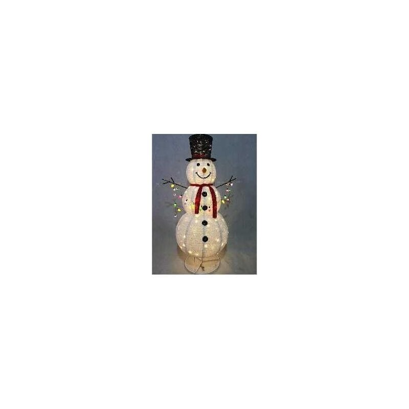 foto del prodotto costway pupazzo di neve da 180 cm, pupazzo di neve illuminato con mano che saluta e 200 luci led calde, decorazione natalizia da interno ed