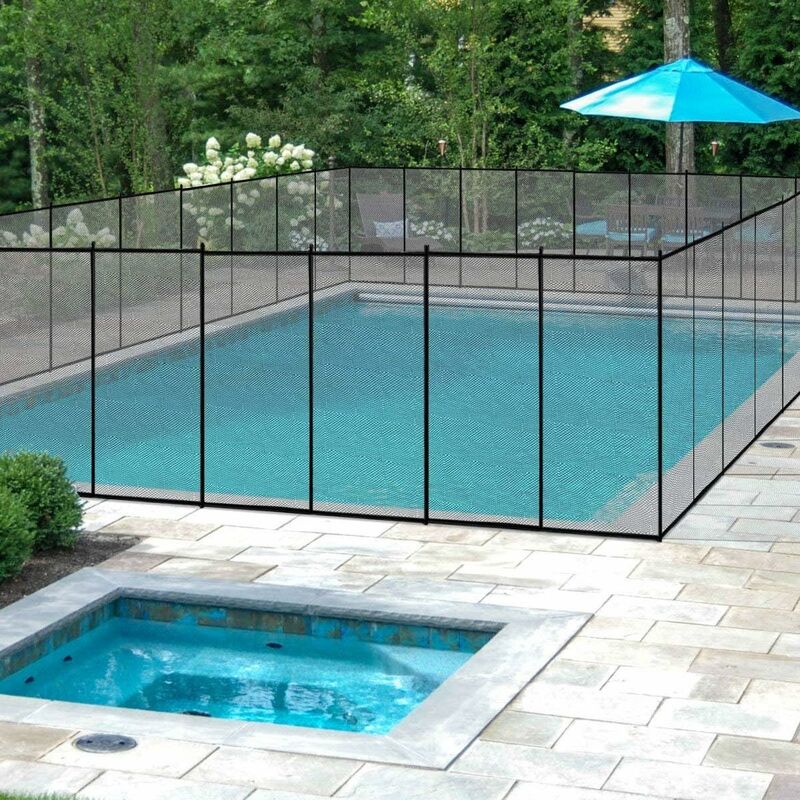 foto del prodotto costway recinzione di protezione per piscina, barriera protettiva, cancelletto di sicurezza per piscina, 360 x 125 cm