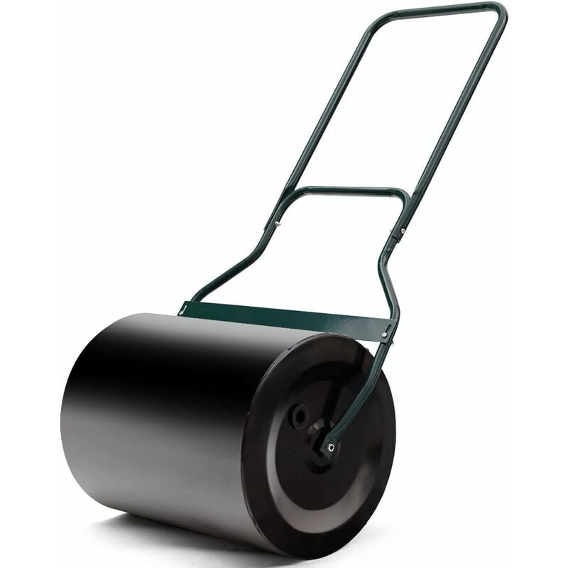foto del prodotto costway rullo da giardino, rullo per prato con manico a forma di u e tappo rimovibile, rullo riempibile con acqua e sabbia,larghezza 50 cm,
