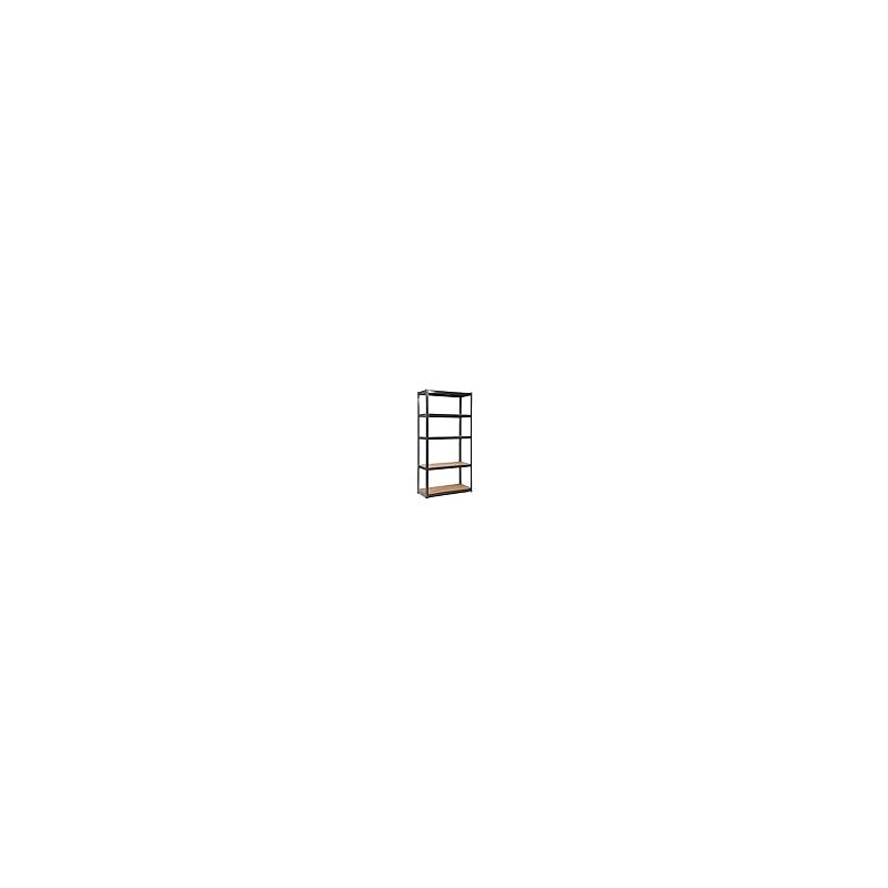 foto del prodotto costway scaffali per carichi, scaffalature a 5 ripiani, in metallo e mdf scaffale, per garage, magazzino, ripostiglio, portante 875 kg, 90 x 40 x