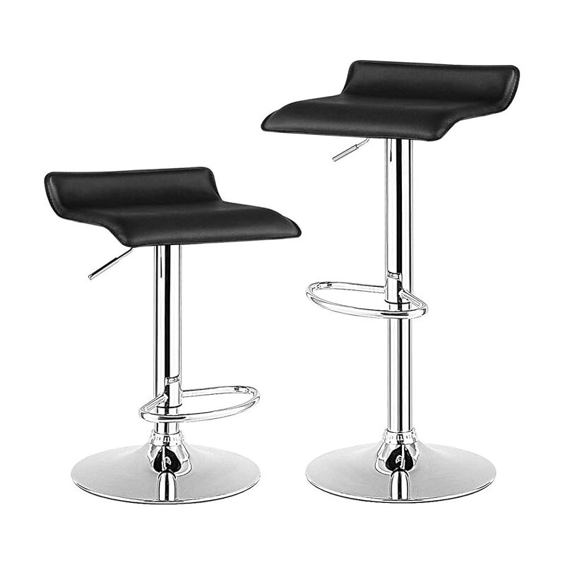 foto del prodotto costway set di 2 sgabelli girevoli da bar, sgabello regolabile in altezza per bar, rotazione a 360 , sgabelli da bar senza braccioli, con
