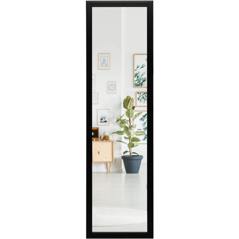 foto del prodotto costway specchio a figura intera sopra la porta, specchio da parete lungo con ganci per la porta, ideale per camera da letto soggiorno ingresso,