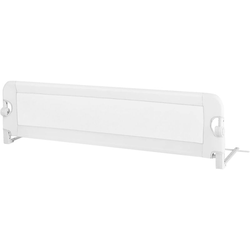 foto del prodotto costway sponda letto di sicurezza per bambini, barriera letto pieghevole e portatile, con cinghie, lunghezza regolabile 95 190 cm bianco 