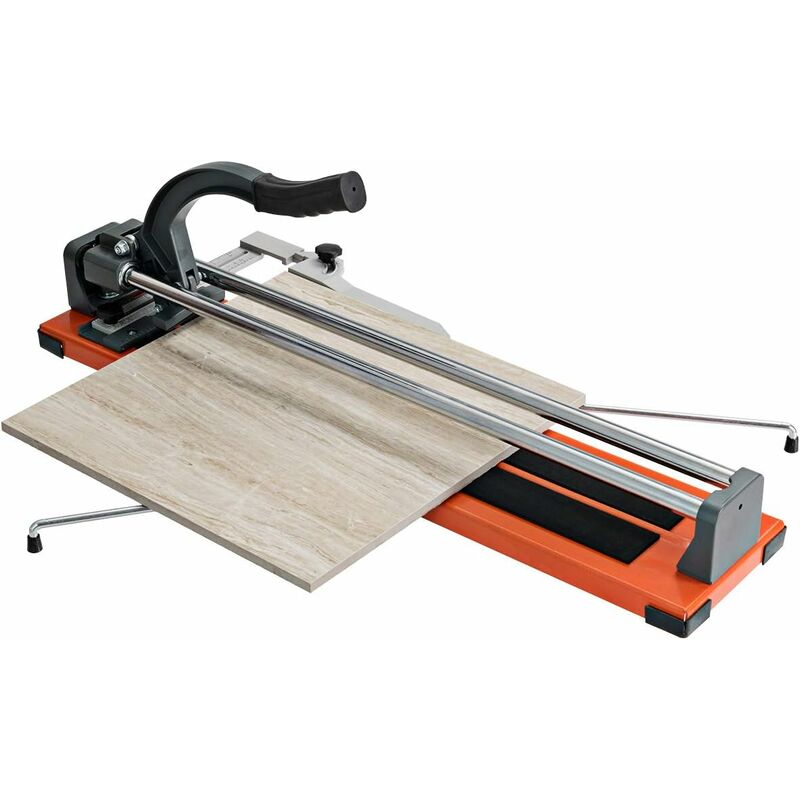 foto del prodotto costway tagliapiastrelle manuale professionale di 61 cm, diagonale di 40,5cm, con scala graduata precisa rimovibile, rotella di taglio in carburo