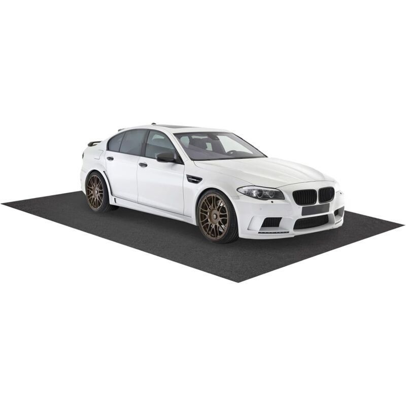 foto del prodotto costway tappetino per pavimento del garage, 252,5 x 221 cm, assorbente per perdite d olio, riutilizzabile e lavabile, protegge il pavimento del
