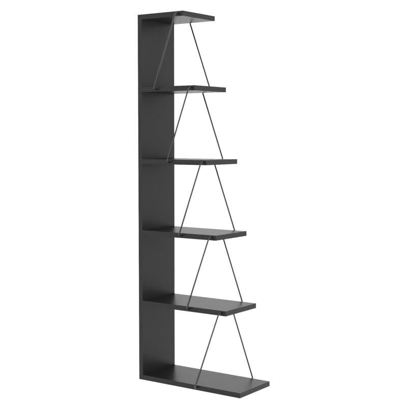 foto del prodotto cotecosy libreria con 5 scaffali nero delory