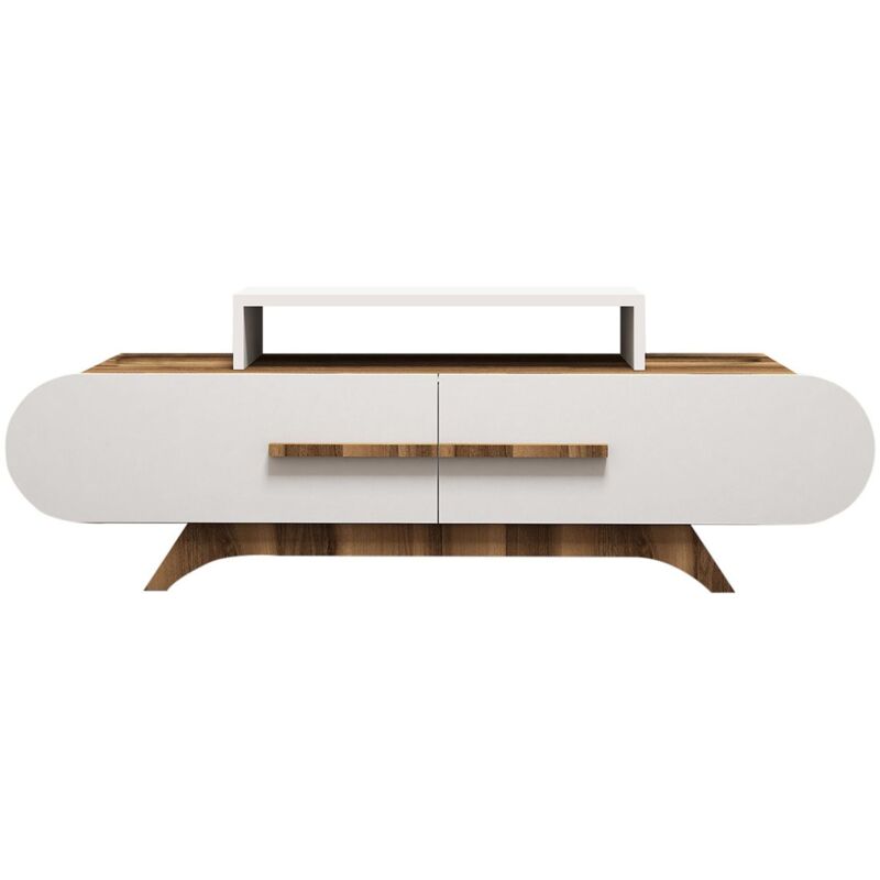 foto del prodotto cotecosy mobile tv 2 ante decor noce e bianco l145 cm rose