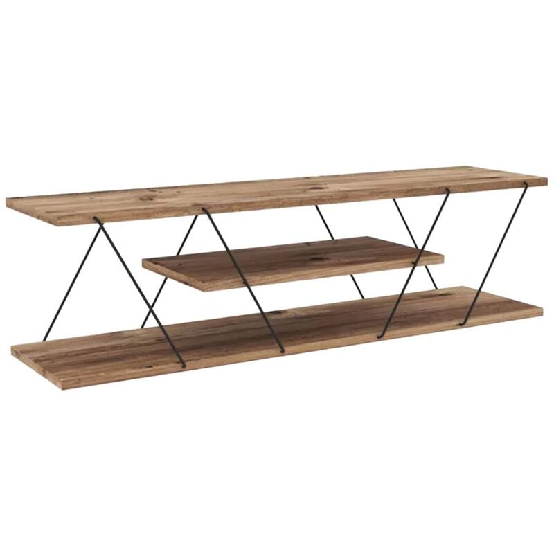 foto del prodotto cotecosy mobile tv con 1 scaffale naturale e nero delory