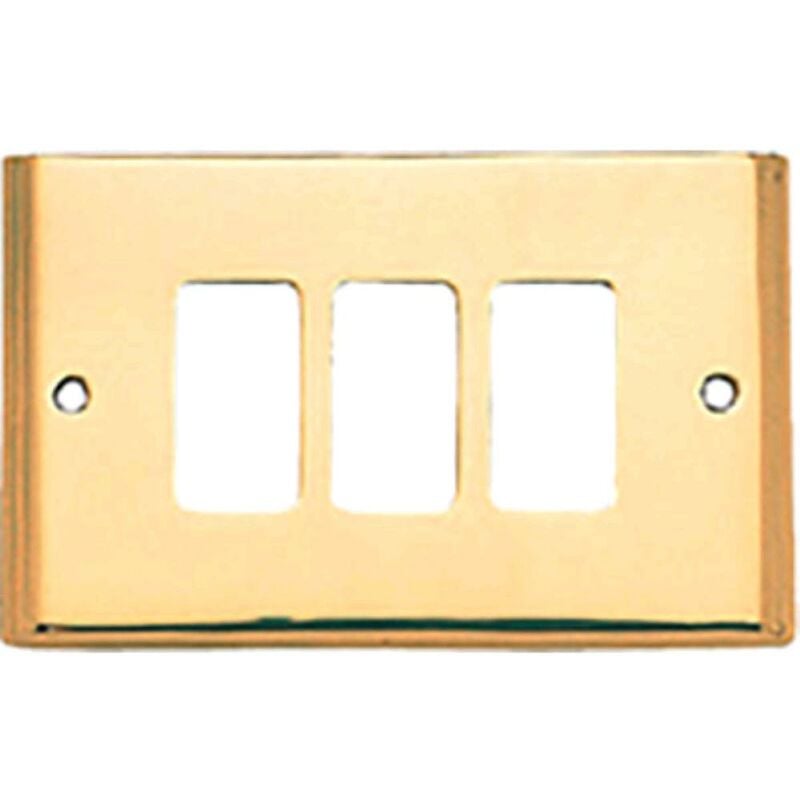 foto del prodotto cottali placca coprifrutti in ottone posti 3 mm 125x74 magic venus 1 pz