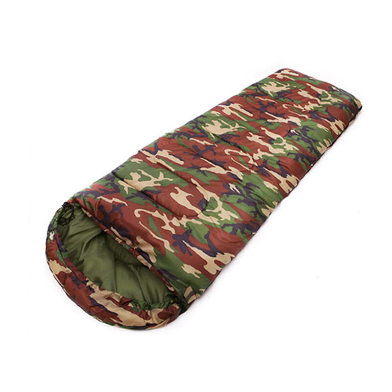 foto del prodotto cotton camping sleeping bag envelope style military camouflage outdoor warm travel hiking sleeping bag