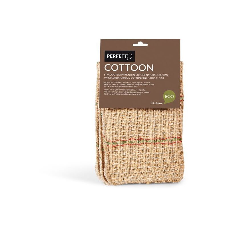 foto del prodotto cottoon panno per pavimenti, cotone, naturale, 70x50 cm 1 pezzo perfetto