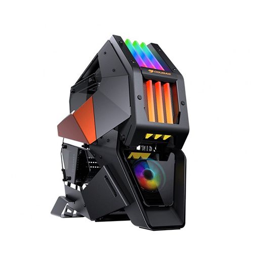 foto del prodotto cougar gaming conquer 2 full tower nero, arancione