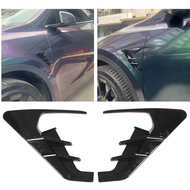 foto del prodotto couvercle de protection de clignotant de cam ra lat rale de remplacement pour tesla model 3 model y noir brillant