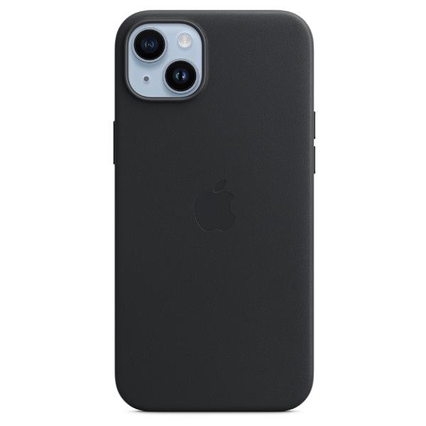 foto del prodotto cover apple per iphone 14 plus in pelle ink blu