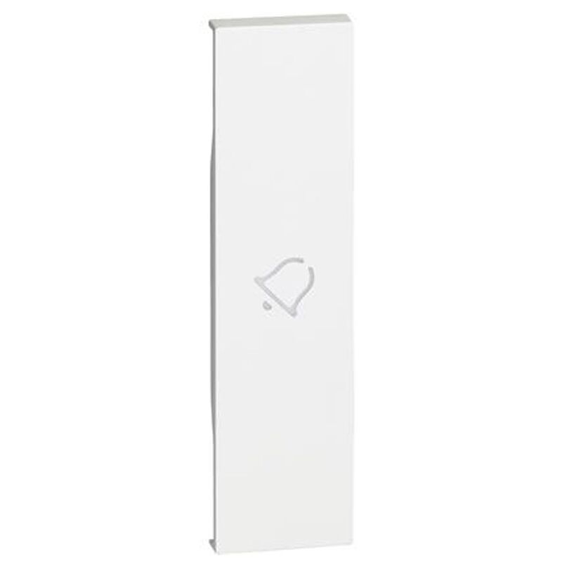 foto del prodotto cover bticino living now con simbolo campanello 1m bianco kw01d
