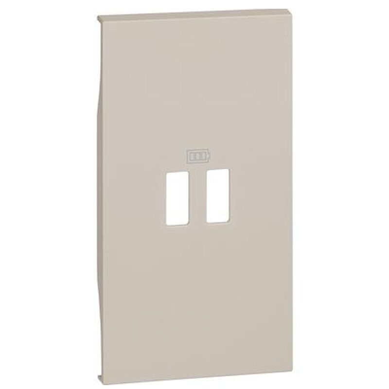 foto del prodotto cover bticino living now per caricatore usb 2 moduli sabbia km12c