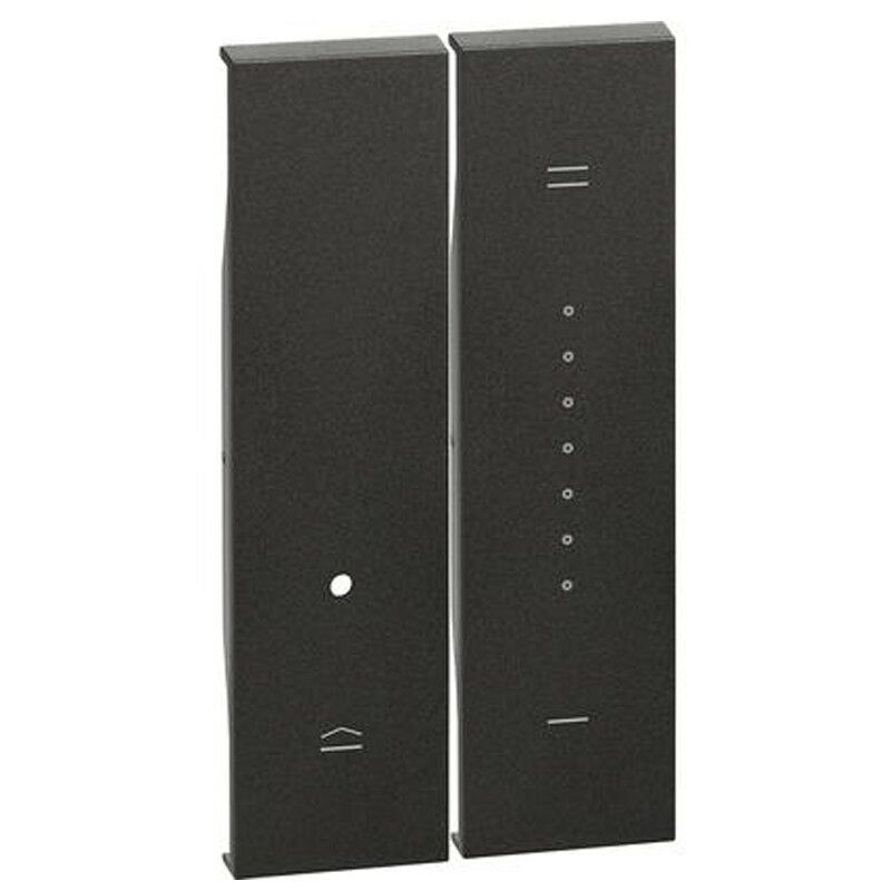 foto del prodotto cover bticino living now per dimmer 2 moduli nero kg19