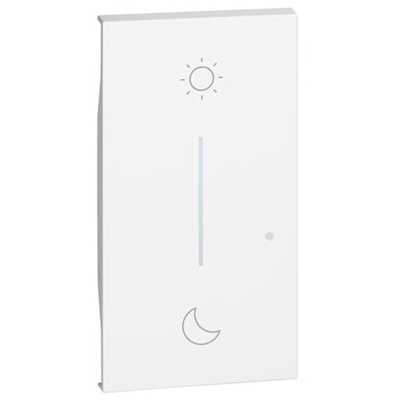 foto del prodotto cover bticino living now simbolo notte giorno wireless bianco kw41m2