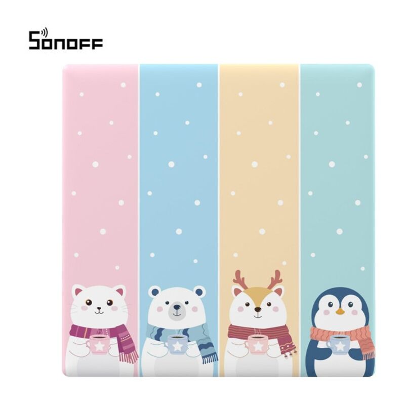 foto del prodotto cover cartoon per tx ultimate t5-86 4 pulsanti - sonoff