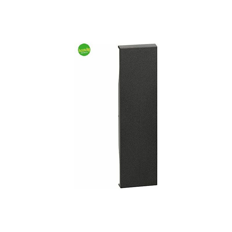 foto del prodotto cover falso polo bticino living now 1 modulo nero